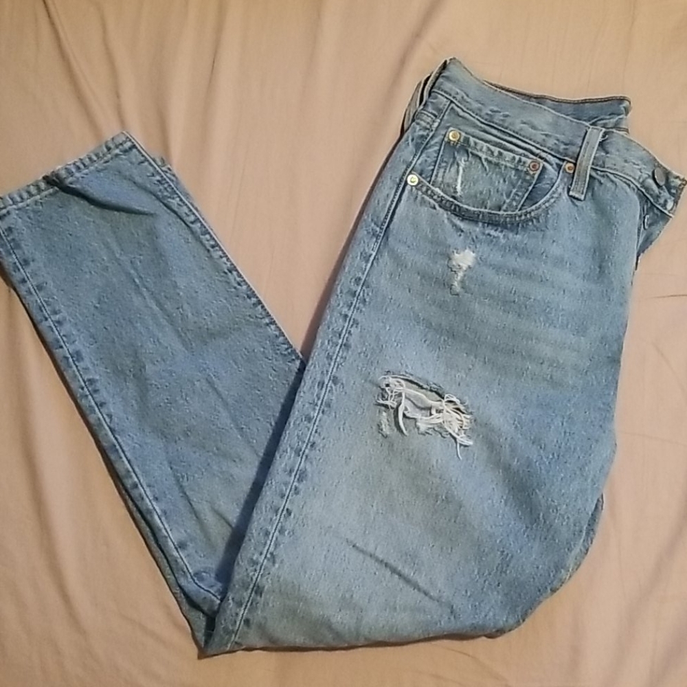Levi's Light Wash Straight Leg 501s